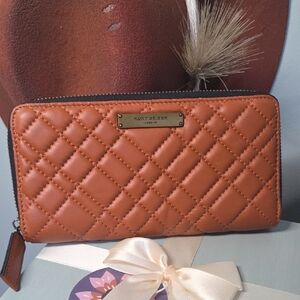 Kurt Geiger Tan Quilted Wallet